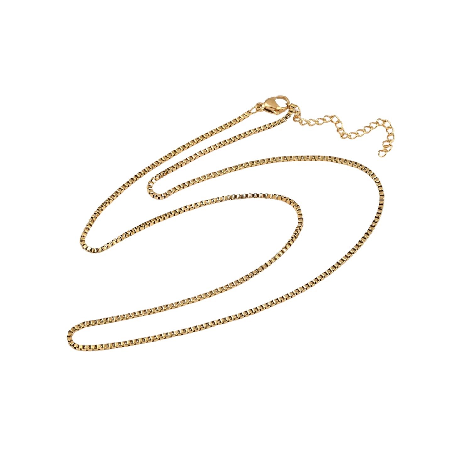 Set de 3 Collares de Stainless Steel con Charm de Cruz, Dorado