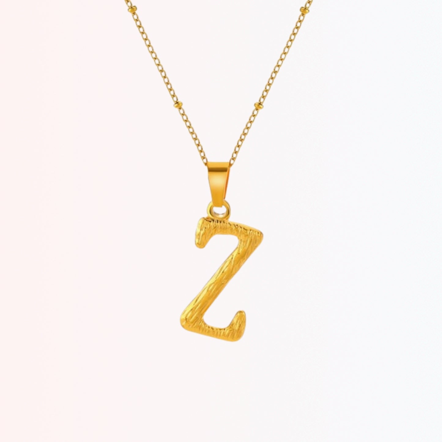 Collar con Inicial Minimalista en Stainless Steel Dorado 18K