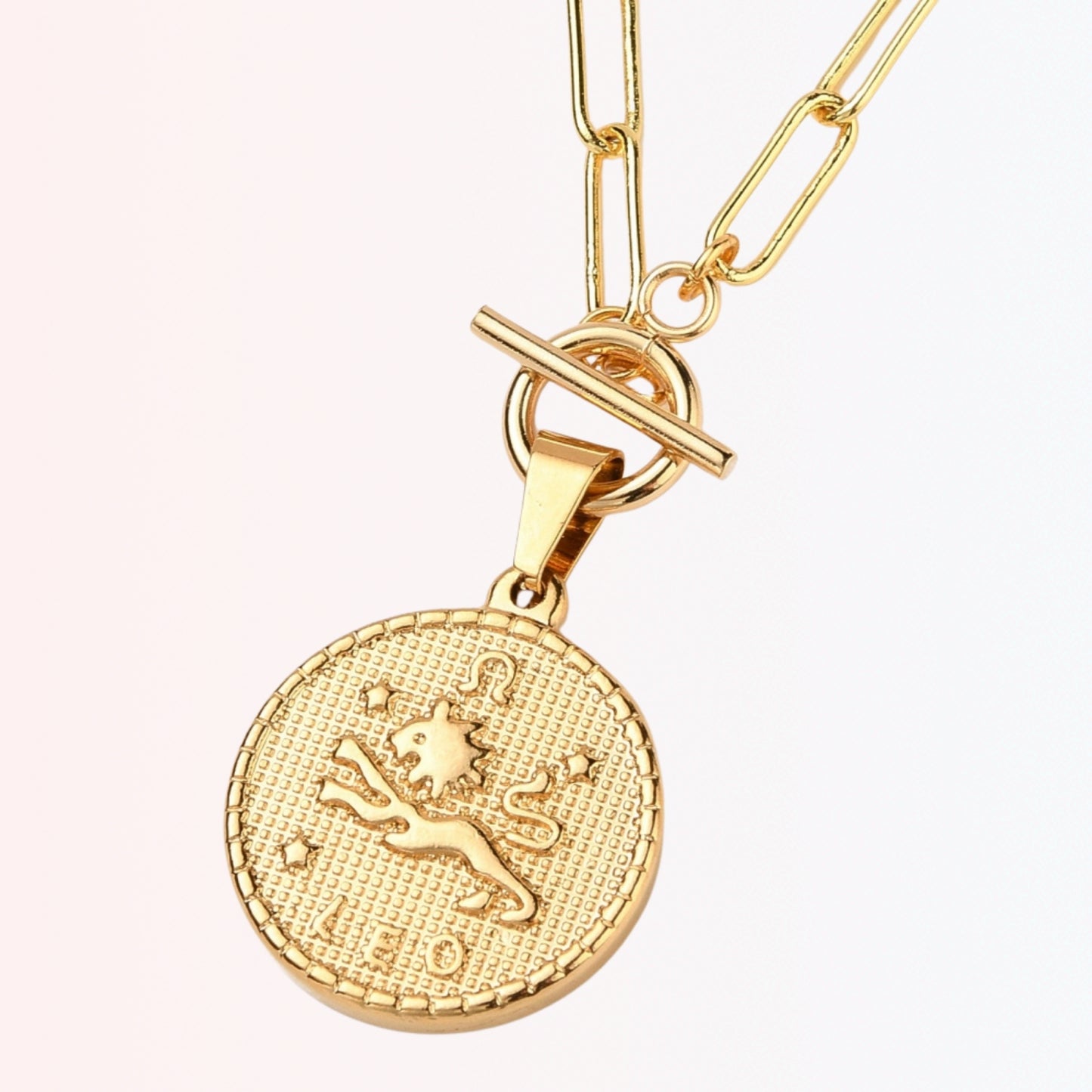 Collares con Colgante de Constelaciones en Brass y Stainless Steel Dorado 18K