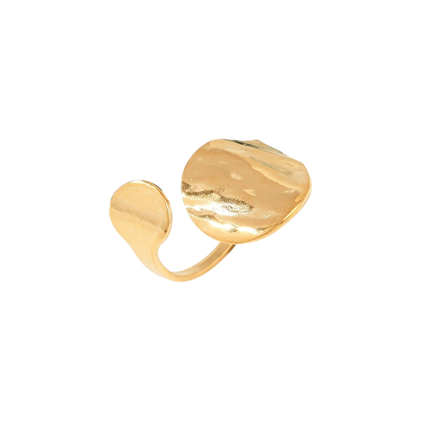 Sortija Cuff Abierta de Stainless Steel, Dorada
