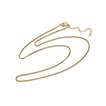 Set de 3 Collares de Stainless Steel con Charm de Cruz, Dorado