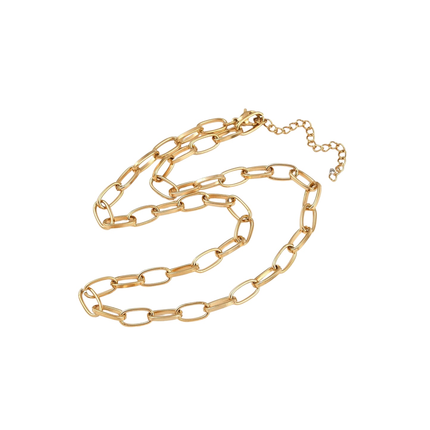Set de 3 Collares de Stainless Steel con Charm de Cruz, Dorado