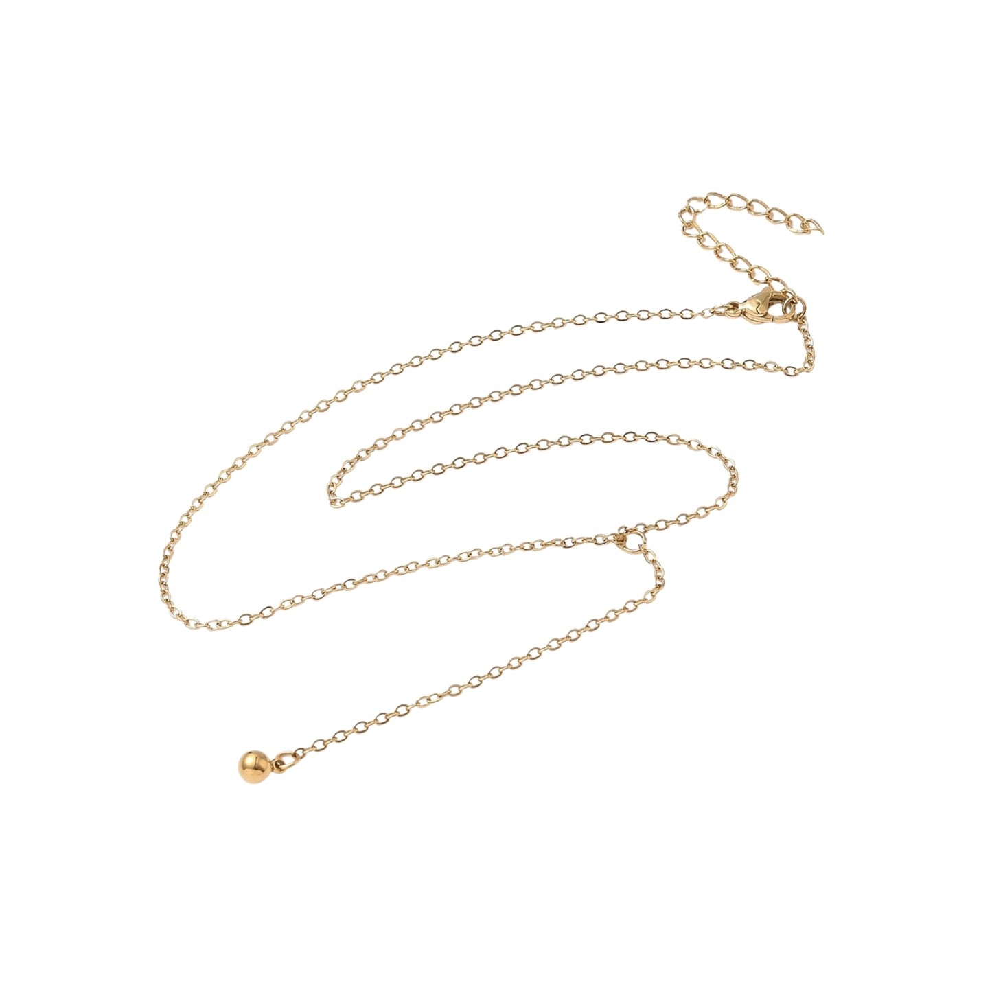 Collar Tipo Y de Stainless Steel, Dorado