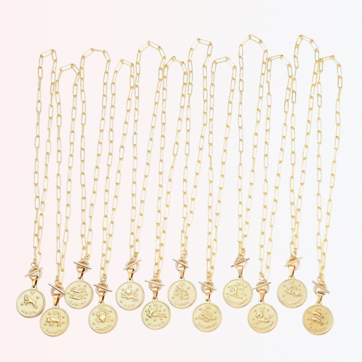 Collares con Colgante de Constelaciones en Brass y Stainless Steel Dorado 18K